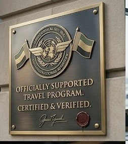 Trust seal and support plaque from Mohammed bin Rashid Establishment